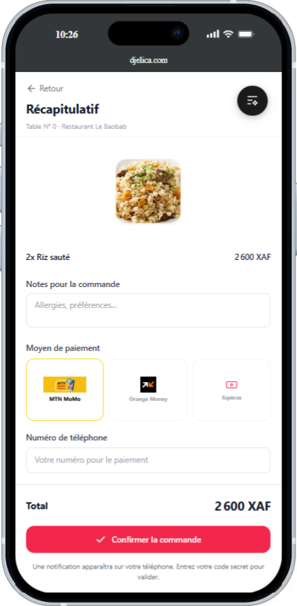 Payment Screen